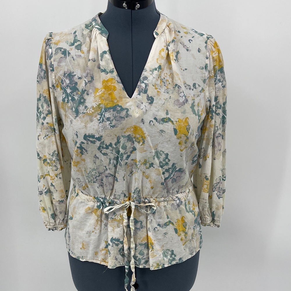 A New Day WOMENS SIZE L Multicolor Floral Blouse